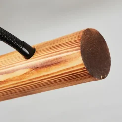 Lampes En Bois-hofstein Plafonnier Finnfjord Écru, Noir, 4 lumières