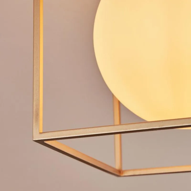 hofstein Plafonnier Finnseter Champagne, 2 lumières