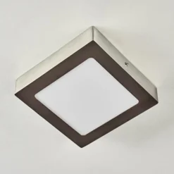 hofstein Plafonnier Finsrud LED Nickel mat, 1 lumière