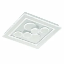 Luminaires Fischer & Honsel Plafonnier Fischer & Honsel Ratio LED Blanc, 1 lumière, Télécommandes* Éclairage Led