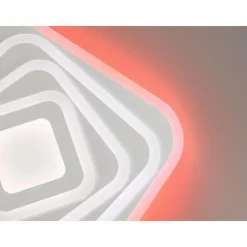 Luminaires Fischer & Honsel Plafonnier Fischer & Honsel Queen LED Blanc, 1 lumière, Télécommandes* Éclairage Led