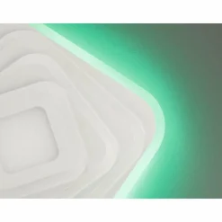 Luminaires Fischer & Honsel Plafonnier Fischer & Honsel Queen LED Blanc, 1 lumière, Télécommandes* Éclairage Led