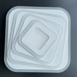 Luminaires Fischer & Honsel Plafonnier Fischer & Honsel Queen LED Blanc, 1 lumière, Télécommandes* Éclairage Led