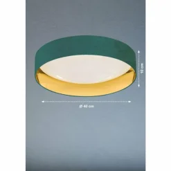 Lampes En Tissu-Luminaires Fischer & Honsel Plafonnier Fischer & Honsel Aura LED Blanc, 1 lumière