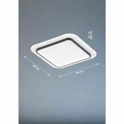 Luminaires Fischer & Honsel Plafonnier Fischer & Honsel Blithe LED Noir, Blanc, 1 lumière* Éclairage Led