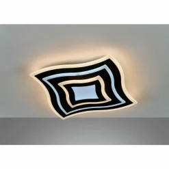 Luminaires Fischer & Honsel Plafonnier Fischer & Honsel Gorden LED Noir, 1 lumière, Télécommandes* Éclairage Led