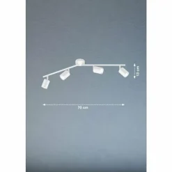 Luminaires Fischer & Honsel Plafonnier Fischer & Honsel Vano Blanc, 4 lumières* Spots Et Projecteurs