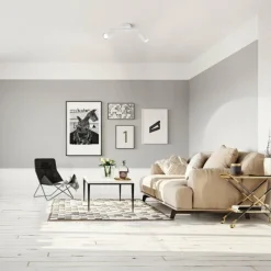 Luminaires Fischer & Honsel Plafonnier Fischer & Honsel Vano Blanc, 2 lumières* Spots Et Projecteurs