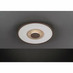 Lampes Dorées-Luminaires Fischer & Honsel Plafonnier Fischer & Honsel Veit LED Or, Rouille, 1 lumière, Télécommandes