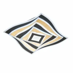 Luminaires Fischer & Honsel Plafonnier Fischer & Honsel Hero LED Noir, 1 lumière, Télécommandes, Changeur de couleurs