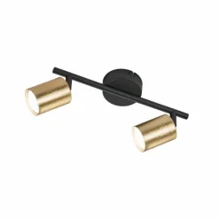 Luminaires Fischer & Honsel Plafonnier Fischer & Honsel Vano LED Noir, 2 lumières* Éclairage Led