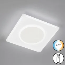 Luminaires Fischer & Honsel Plafonnier Fischer & Honsel Bisi LED Blanc, 1 lumière, Télécommandes