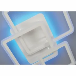 Luminaires Fischer & Honsel Plafonnier Fischer & Honsel Gelder LED Blanc, 1 lumière, Télécommandes, Changeur de couleurs