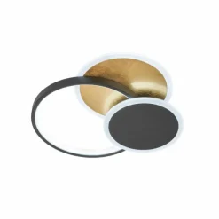 Luminaires Fischer & Honsel Plafonnier Fischer & Honsel Tomo LED Noir, 1 lumière, Télécommandes* Éclairage Led