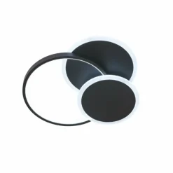 Luminaires Fischer & Honsel Plafonnier Fischer & Honsel Tomo LED Noir, 1 lumière, Télécommandes* Éclairage Led