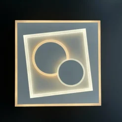 Luminaires Fischer & Honsel Plafonnier Fischer-Honsel Ratio LED Blanc, 1 lumière, Télécommandes* Éclairage Led