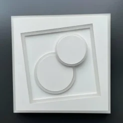 Luminaires Fischer & Honsel Plafonnier Fischer-Honsel Ratio LED Blanc, 1 lumière, Télécommandes* Éclairage Led