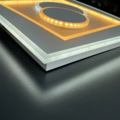 Luminaires Fischer & Honsel Plafonnier Fischer-Honsel Ratio LED Blanc, 1 lumière, Télécommandes* Éclairage Led