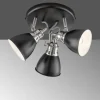 Luminaires Fischer & Honsel Plafonnier Fischer-Honsel Wales Noir, 3 lumières* Plafonniers