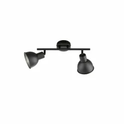 Luminaires Fischer & Honsel Plafonnier Fischer-Honsel Speedy Noir, 2 lumières* Plafonniers