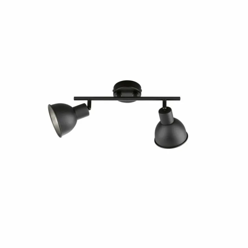 Luminaires Fischer & Honsel Plafonnier Fischer-Honsel Speedy Noir, 2 lumières* Plafonniers
