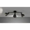 Luminaires Fischer & Honsel Plafonnier Fischer-Honsel Speedy Noir, 3 lumières* Spots Et Projecteurs