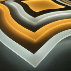 Luminaires Fischer & Honsel Plafonnier Fischer-Honsel Gorden LED Blanc, 1 lumière, Télécommandes* Éclairage Led