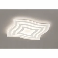 Luminaires Fischer & Honsel Plafonnier Fischer-Honsel Gorden LED Blanc, 1 lumière, Télécommandes* Éclairage Led