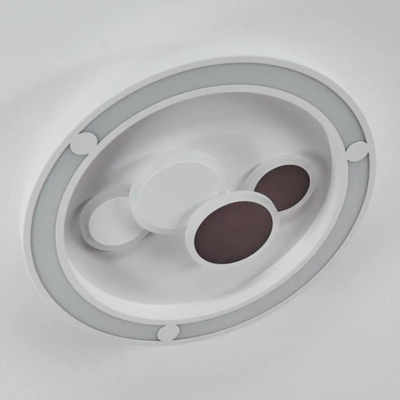 hofstein Plafonnier Fitili LED Blanc, 1 lumière, Télécommandes