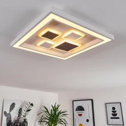 hofstein Plafonnier Fitili LED Blanc, 1 lumière, Télécommandes
