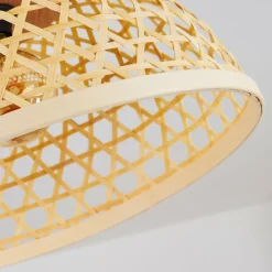 Style Boho-Chic-hofstein Plafonnier Flansum Noir, 1 lumière