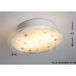 Luminaires Globo Lighting Plafonnier 2flg. Blanc, 2 lumières