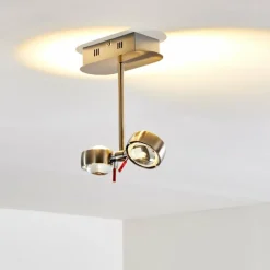 hofstein Plafonnier Florenz LED Nickel mat, 2 lumières