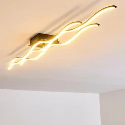 hofstein Plafonnier Flow LED Noir, 3 lumières* Éclairage Led