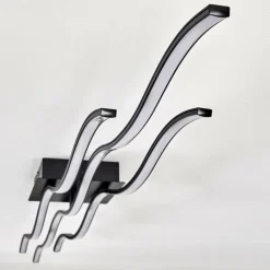 hofstein Plafonnier Flow LED Noir, 3 lumières* Éclairage Led