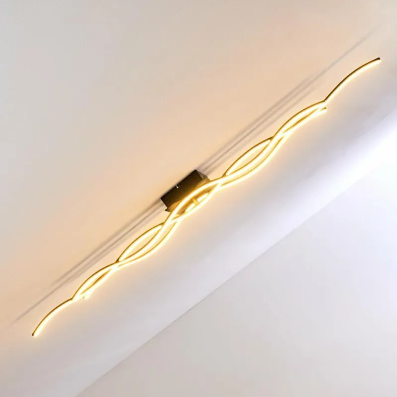 hofstein Plafonnier Flow LED Noir, 3 lumières* Éclairage Led