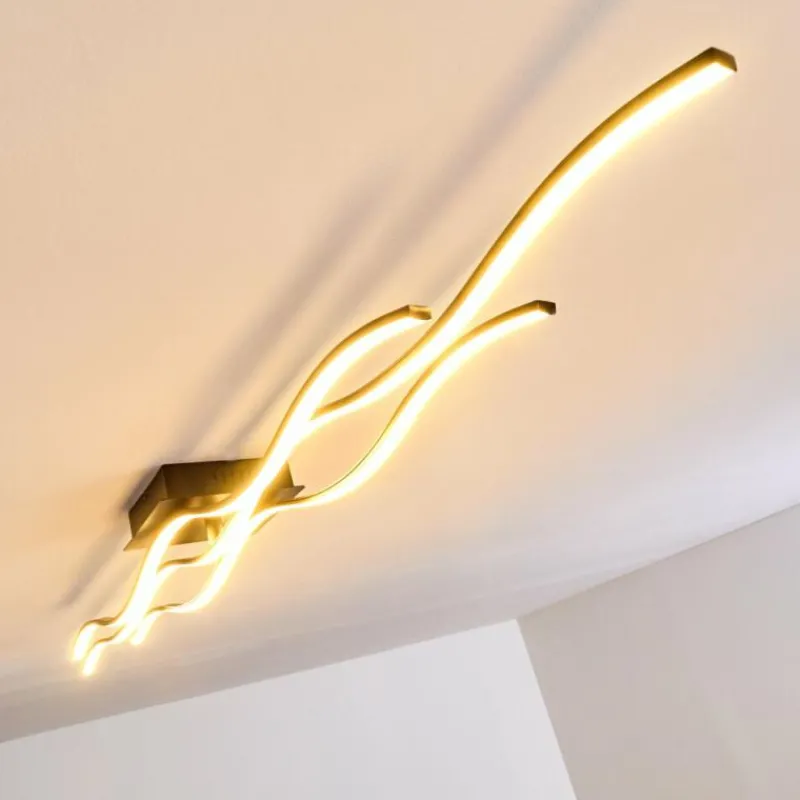 hofstein Plafonnier Flow LED Noir, 3 lumières* Éclairage Led