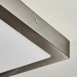 hofstein Plafonnier Fnsrud LED Nickel mat, 1 lumière* Éclairage Led