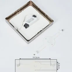 hofstein Plafonnier Fnsrud LED Nickel mat, 1 lumière