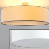 Lampes En Tissu-hofstein Plafonnier Foggia Blanc, 3 lumières