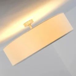 Lampes En Tissu-hofstein Plafonnier Foggia Blanc, 3 lumières