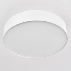 Lampes En Tissu-hofstein Plafonnier Foggia Nickel mat, 3 lumières