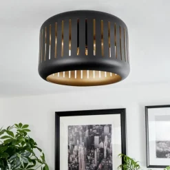 hofstein Plafonnier Fournie Noir, 1 lumière* Plafonniers