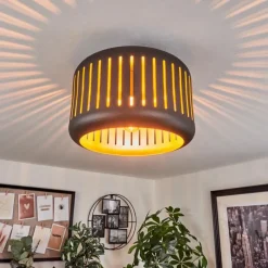 hofstein Plafonnier Fournie Noir, 1 lumière* Plafonniers