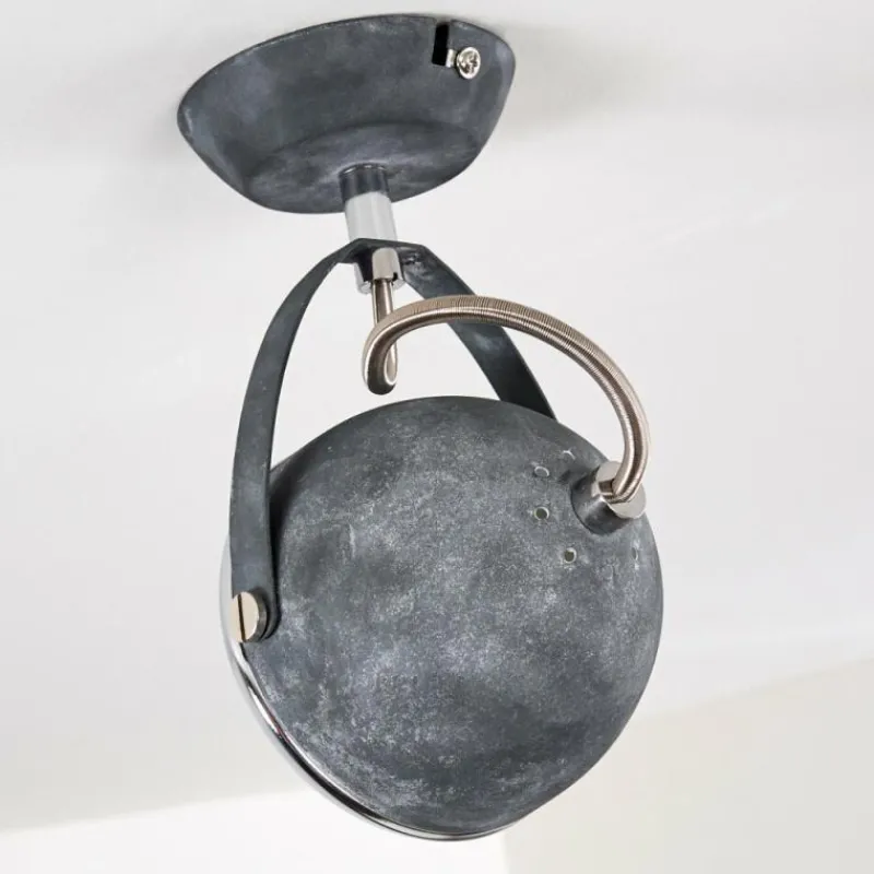 hofstein Plafonnier Foverup Chrome, Gris, 1 lumière