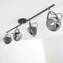 hofstein Plafonnier Foverup Chrome, Gris, 4 lumières