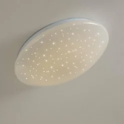 hofstein Plafonnier FOXES LED Blanc, 1 lumière, Télécommandes, Changeur de couleurs* Éclairage Led