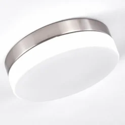 hofstein Plafonnier Fresno Nickel mat, 2 lumières