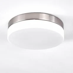 hofstein Plafonnier Fresno Nickel mat, 2 lumières