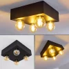 Lampes Vintages & Rétros-hofstein Plafonnier Fria Noir, 4 lumières